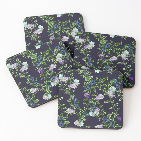 Item preview, Blooms in Watercolor: Hand-Painted Bougainvillea Elegance: Navy designed and sold by Hadamundo.
