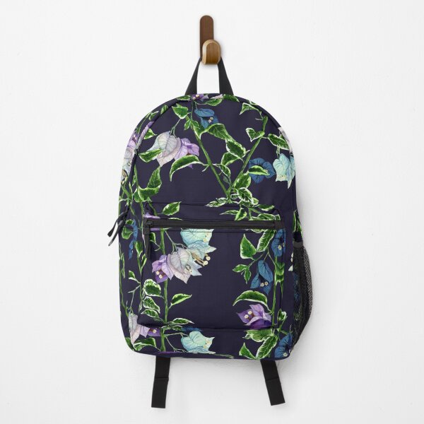 Item preview, Blooms in Watercolor: Hand-Painted Bougainvillea Elegance: Navy designed and sold by Hadamundo.