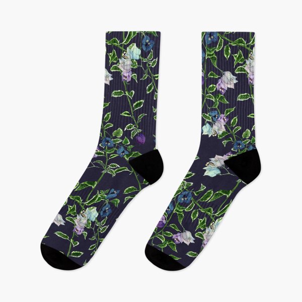 Item preview, Blooms in Watercolor: Hand-Painted Bougainvillea Elegance: Navy designed and sold by Hadamundo.