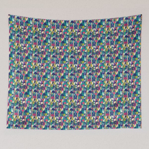 Aperçu de l'œuvre Bright Winter / Clear Winter pattern, skin-tone matching, personal color analysis, PCA, mid century modern créée et vendue par look4seasons.