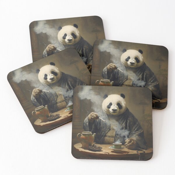 Item preview, UKIYO-E Panda Smokes a Cigar designed and sold by AlexArtCollega.