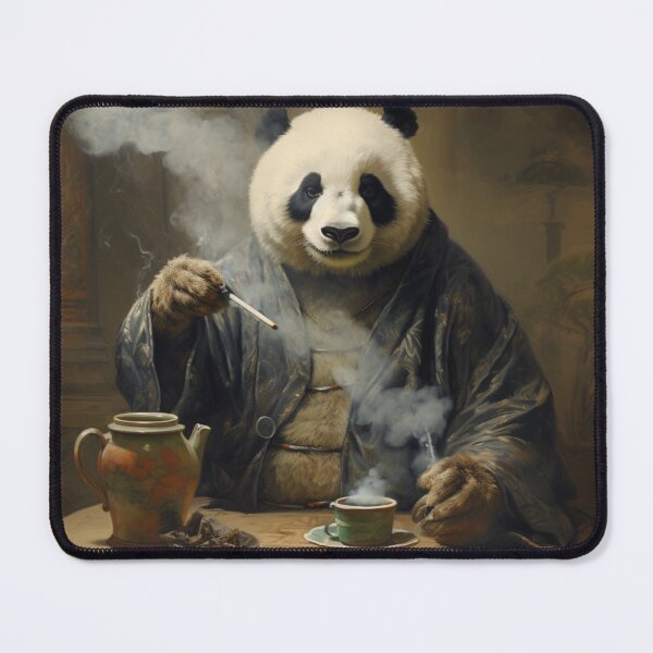 Item preview, UKIYO-E Panda Smokes a Cigar designed and sold by AlexArtCollega.