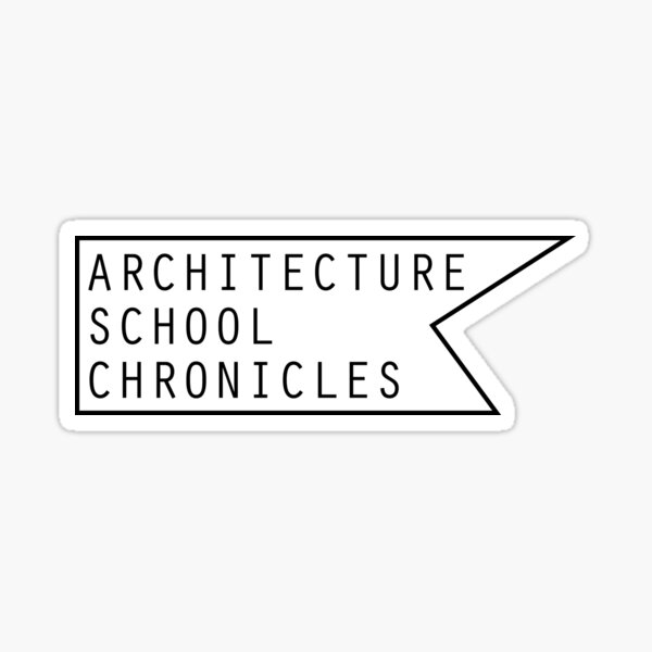 Item preview, Architecture School Chronicles Logo designed and sold by Joseph Echavarria.