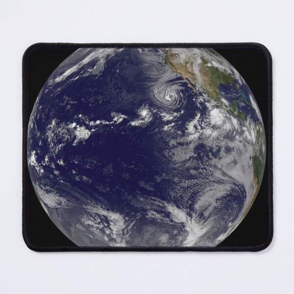 Item preview, STK204431S-Full Earth showing various tropical storms. designed and sold by StocktrekImages.