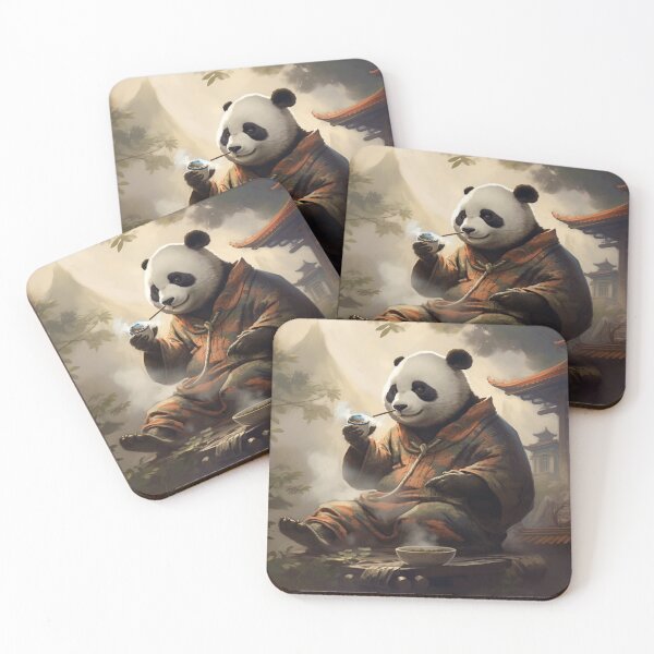 Item preview, UKIYO-E Panda Smokes a Cigar designed and sold by AlexArtCollega.