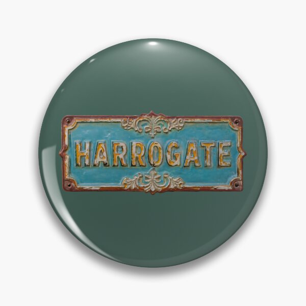 Artikelvorschau, Harrogate – Vintage AI generiertes Straßenschild-Nummernschild entworfen und verkauft von SorryFrog.