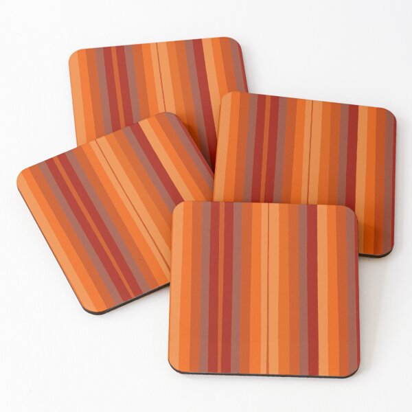 Item preview, Bright orange-burgundy stripes designed and sold by IrynaSv.