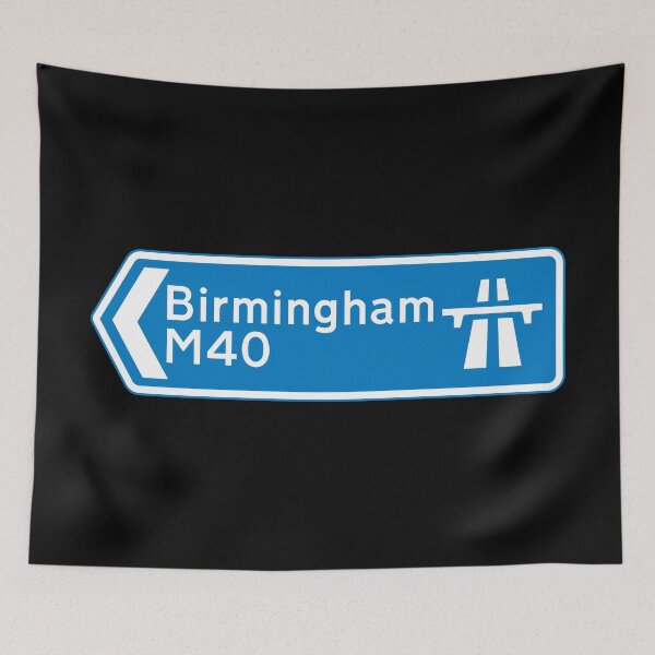 Item preview, Birmingham Bound - Blue M6, M5, M42, M40, M54 Motorway Sign designed and sold by WilliamsonMedia.