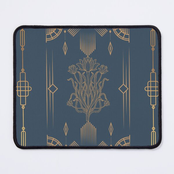 Item preview, Floral Art Deco Misty Blue Coloured designed and sold by ArDecoS.