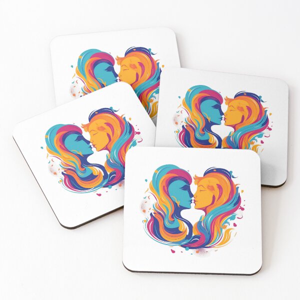 Item preview, Chromatic Bliss: Romantic Rainbow Kiss designed and sold by mittie101.