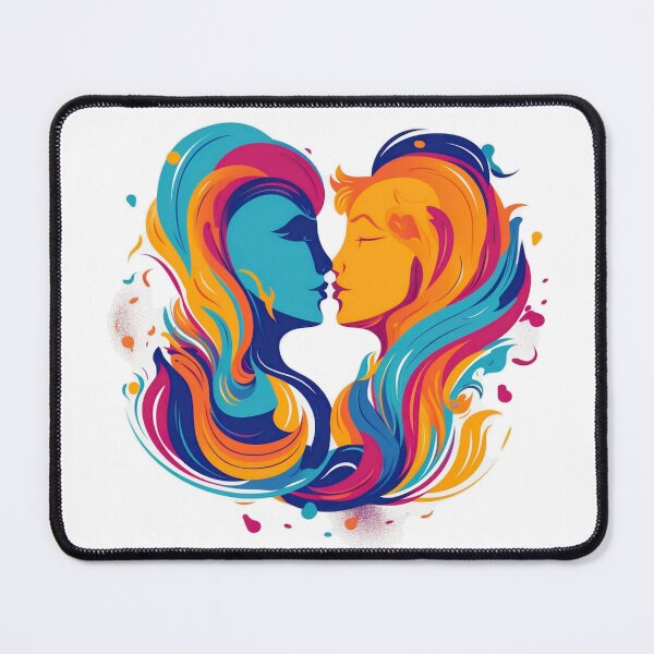 Item preview, Chromatic Bliss: Romantic Rainbow Kiss designed and sold by mittie101.
