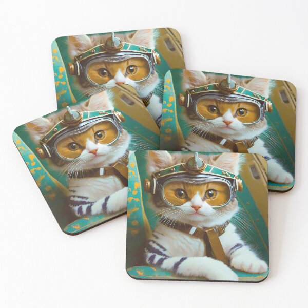 Item preview, handsome cat pilot captain designed and sold by jojokrap-2023.