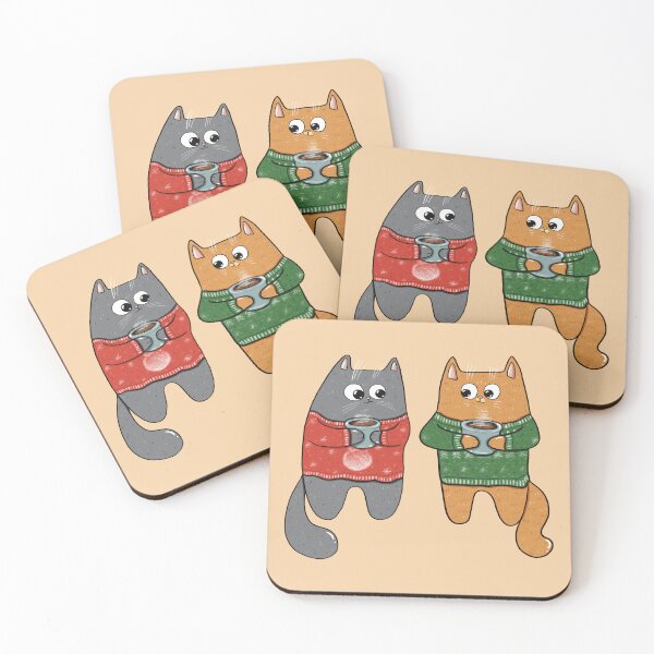 Item preview, Christmas Sweater Kitties Print designed and sold by Julia Sol.
