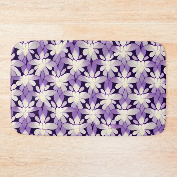 Item preview, purple flower geometric pattern designed and sold by YourPattern.