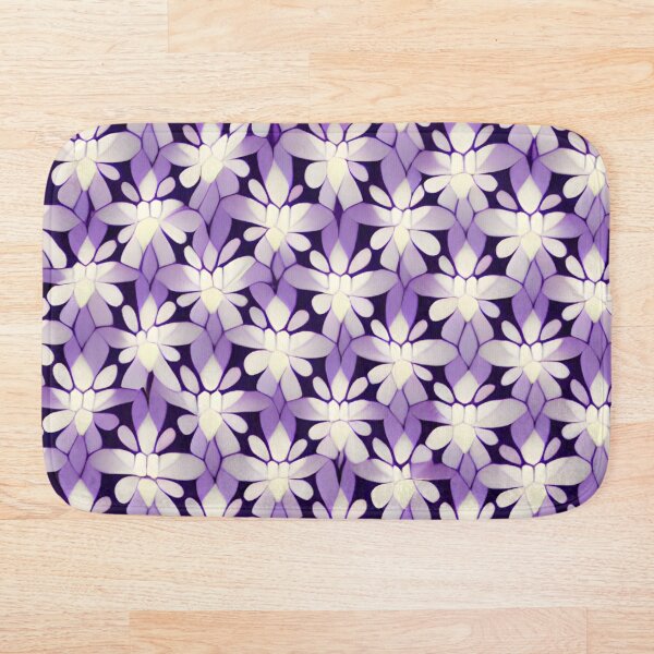 Item preview, purple flower geometric pattern designed and sold by YourPattern.