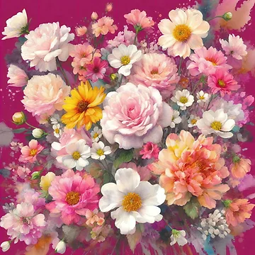 Artwork thumbnail, Pink Spring Explosion by tipitoes