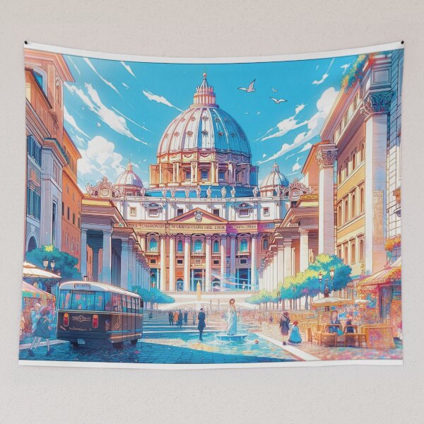 Item preview, A Vibrant Glimpse of Vatican City designed and sold by Era-of-Traveler.