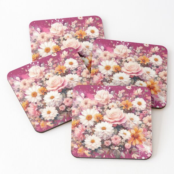 Item preview, Roses and Daisies on Lila designed and sold by tipitoes.