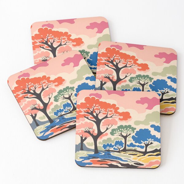 Item preview, Colorful Trees Clouds Fauvism Mattis designed and sold by NosandEdgy.