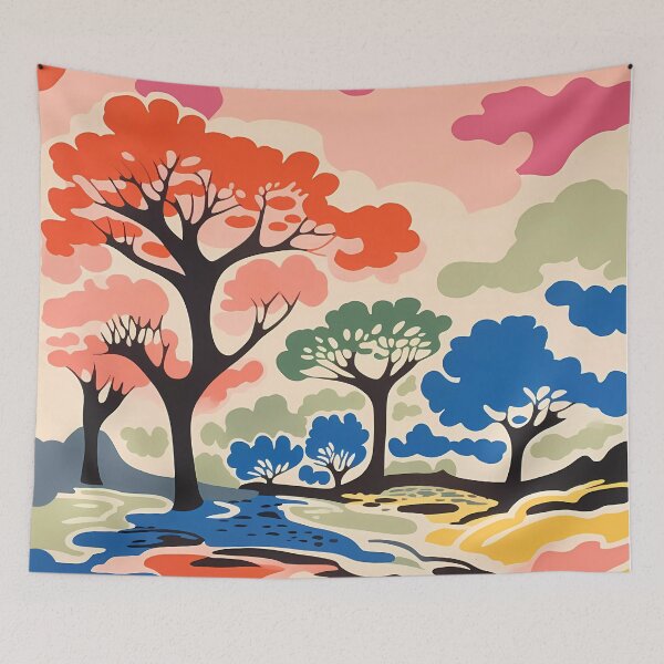 Item preview, Colorful Trees Clouds Fauvism Mattis designed and sold by NosandEdgy.