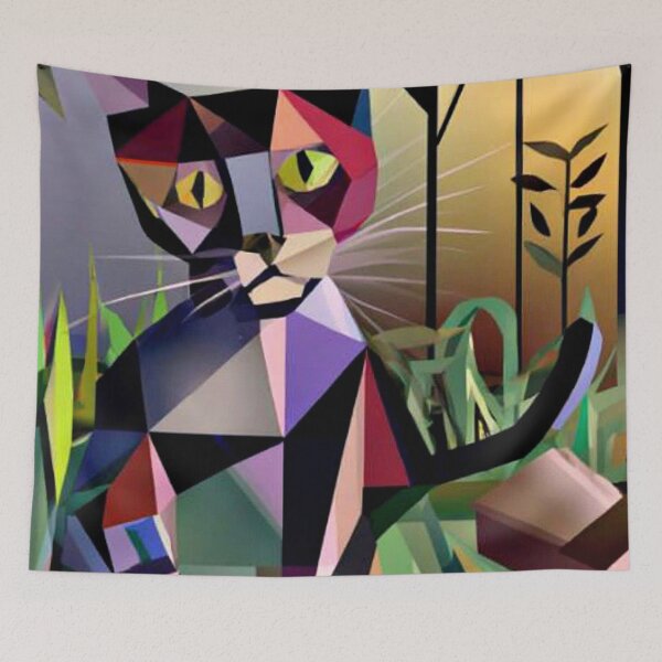 Item preview, Cat playing in garden designed and sold by George Hutton Hunter.