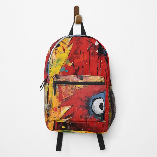 Item preview, A PAINTING OF A CRAZY PARROT designed and sold by infinitearte.