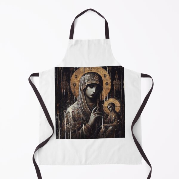 Item preview, mother of god twice virgin in icon twice designed and sold by AiPoliviosArt.