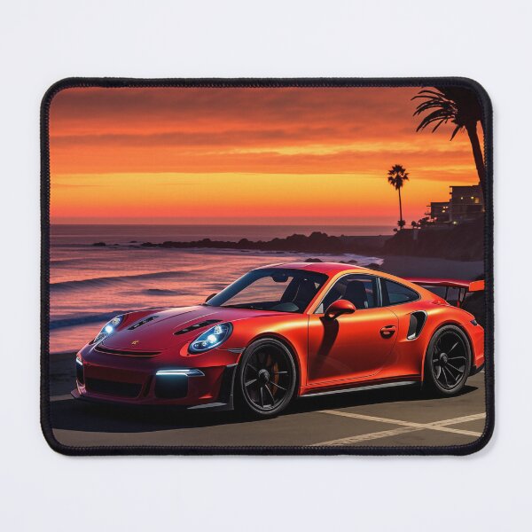 Item preview, Porsche at Malibu Beach designed and sold by AIArtArchitect.