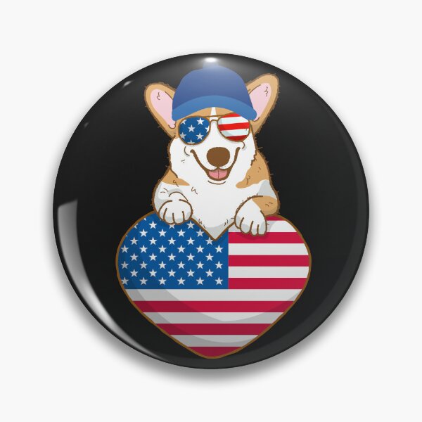 Item preview, USA Corgi Baseball Fans designed and sold by Budziszz.