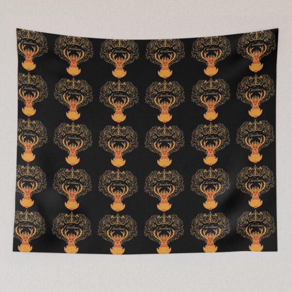 Item preview, Golden Christmas Deer designed and sold by Xatutik.art.