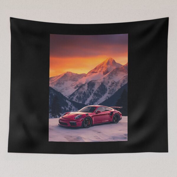 Item preview, Porsches love snow designed and sold by AIArtArchitect.