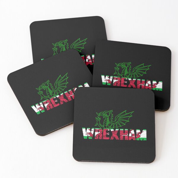 Item preview, WREXHAM GREEN WELSH FLAG DRAIG GOCH RED DRAGON designed and sold by Marni Scofidio Desi9ns.