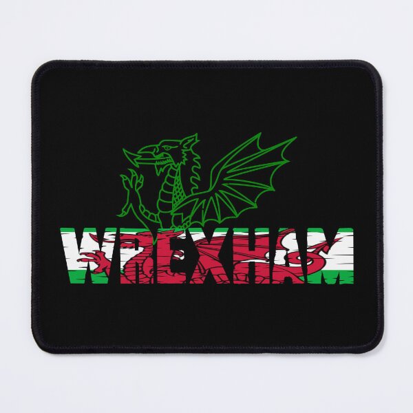 Item preview, WREXHAM GREEN WELSH FLAG DRAIG GOCH RED DRAGON designed and sold by Marni Scofidio Desi9ns.