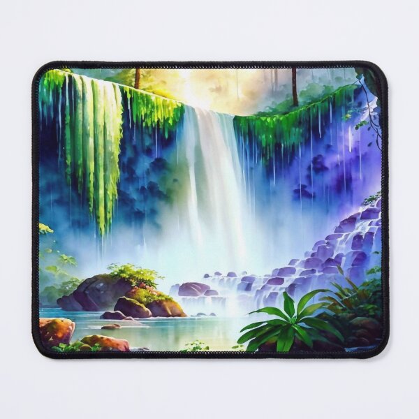 Item preview, Waterfall in the rainforest designed and sold by m-y-A-I-A-R-T-.