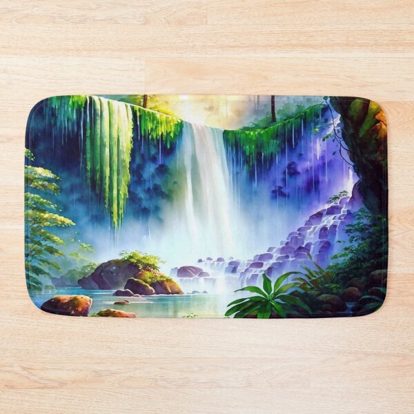 Item preview, Waterfall in the rainforest designed and sold by M-Y-A-R-T-.