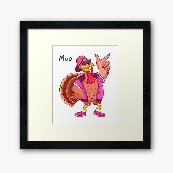 Item preview, Turkey Moo Thanksgiving Long Sleeve designed and sold by Bibahcreative.