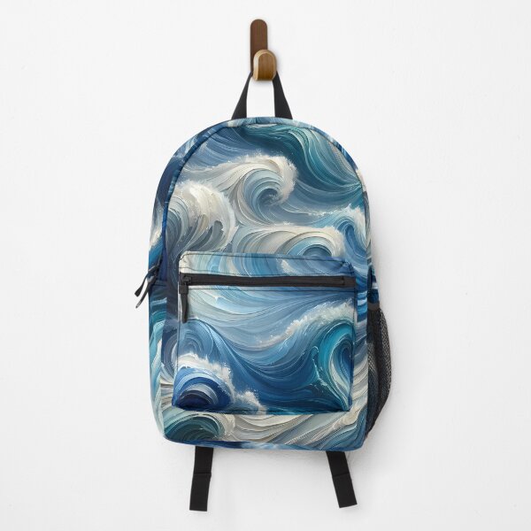 Item preview, Azure Waves: An Abstract Symphony in Blue designed and sold by RuyaFab.