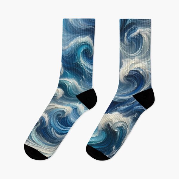 Item preview, Azure Waves: An Abstract Symphony in Blue designed and sold by RuyaFab.