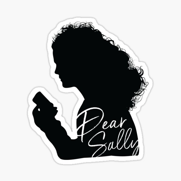 Dear Sally (Black Version) Sticker