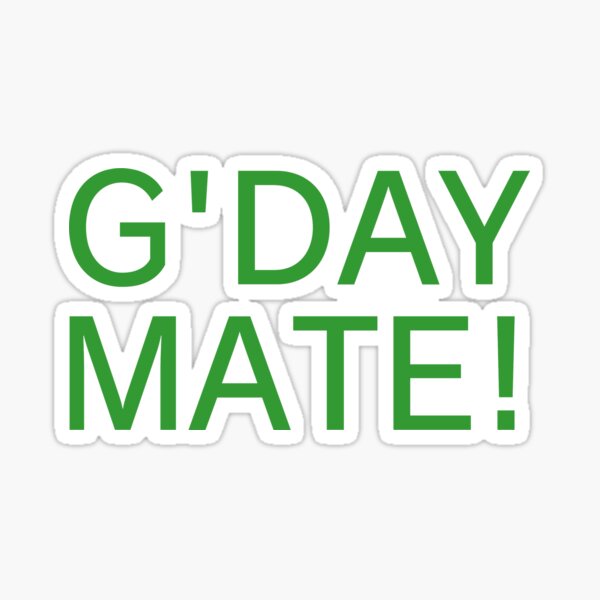 Item preview, Aussie Slang: G'day Mate! designed and sold by Deutschic.