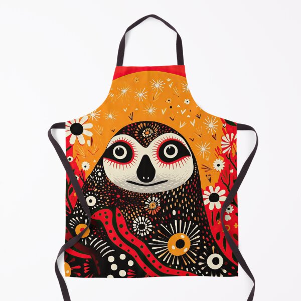 Item preview, Folk Art Floral Sloth designed and sold by GulDesignCo.