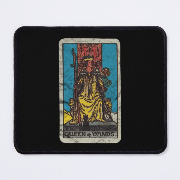 Item preview, Tarot Card - Queen of Wands (distressed design) designed and sold by siggyspatsky.