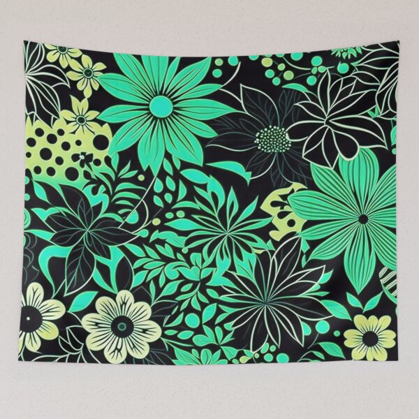 Item preview, Green Floral Pattern designed and sold by JiffyGirls.