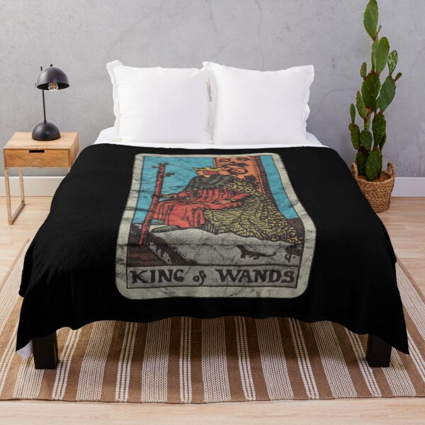 Item preview, Tarot Card - Kings of Wands (distressed design) designed and sold by siggyspatsky.