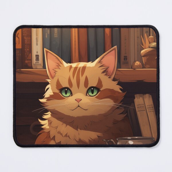Item preview, Cat and Bookshelf designed and sold by SunMoonMilk.