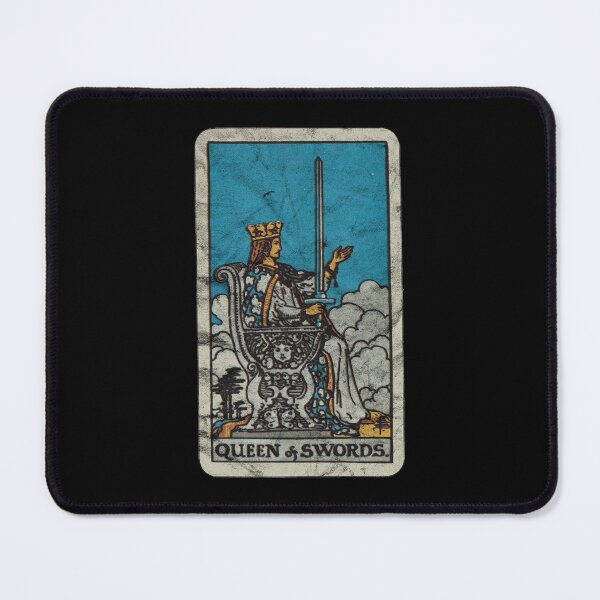 Item preview, Tarot Card - Queen of Swords (distressed design) designed and sold by siggyspatsky.