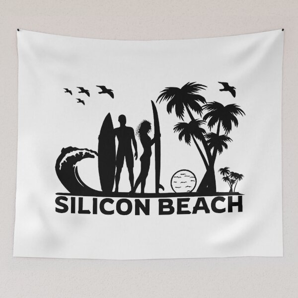 Item preview, SILICON BEACH ~ SUNSET ~ SURFERS ~ (CNVA-11) designed and sold by RodeoMalibu.