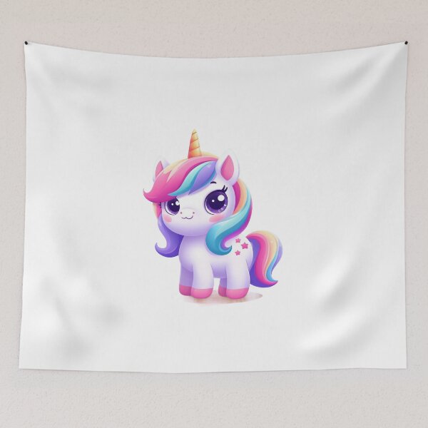Item preview, Adorable Colorful Unicorn designed and sold by DigiDreamyArt.