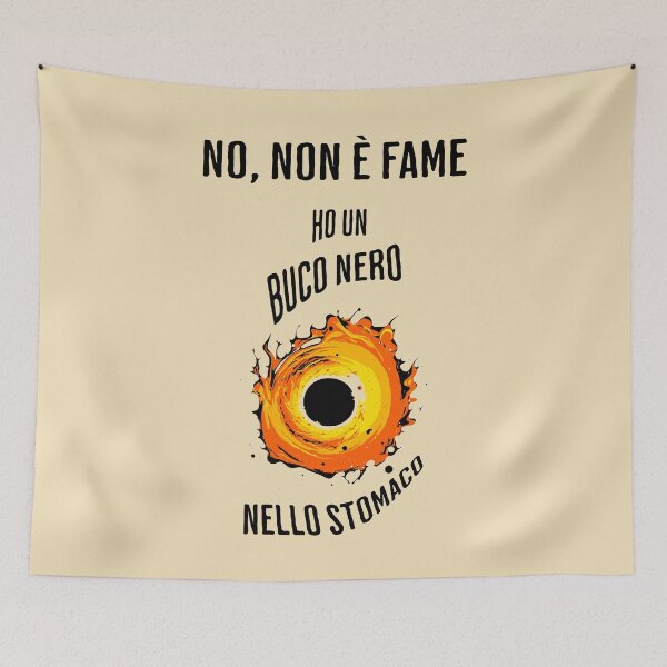 Item preview, NO, non è fame ho un buco nero nello stomaco designed and sold by Jumpeter.