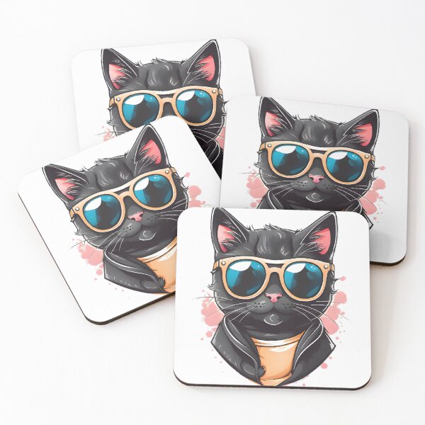 Item preview, black cat sunglasses designed and sold by HOMETOWN86.